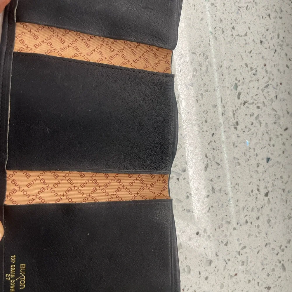 Black Leather Wallet by Buxton